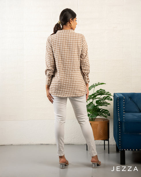 Casual Cotton Long Sleeve Top 70972